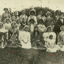 Ladies_Gsy_costume_St_Saviour_market_1913_fete_Carey_Curtis_Scrapbook_numbered